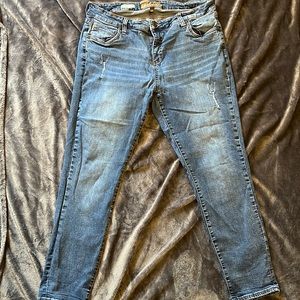 Lightly worn straight leg jeans